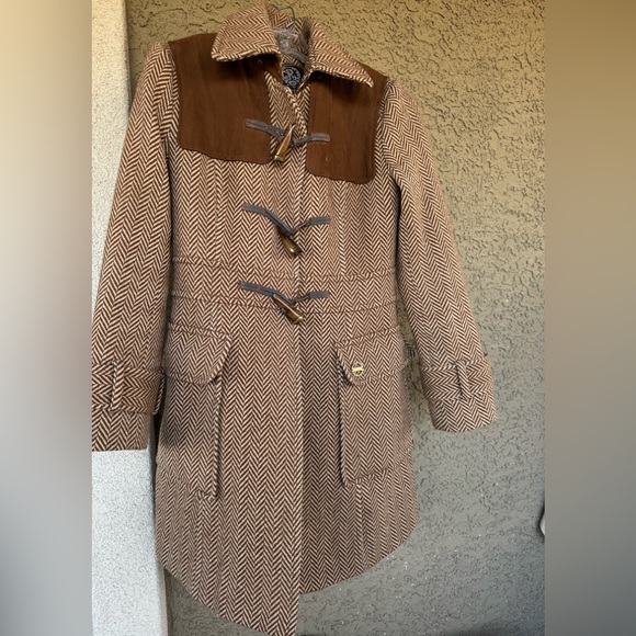 PRICH WOOL COAT chevron pattern - Picture 14 of 14